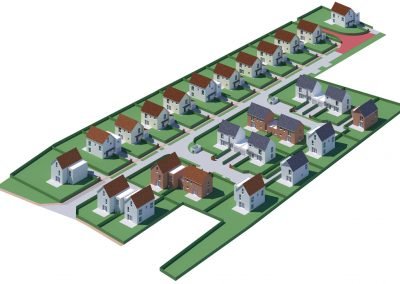 Illustrations pour l'architecture - Vue aérienne - La-Madeleine-de-Nonancourt