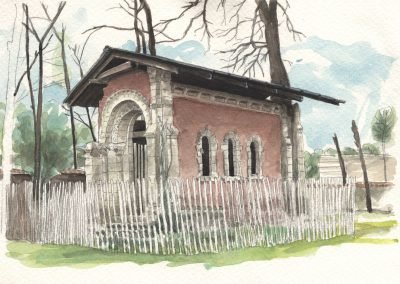 Illustrations pour l'architecture - Aquarelle - Yerres Parc Caillebotte