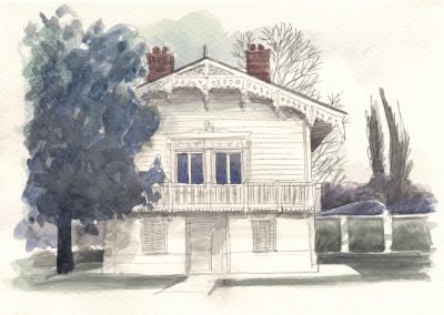 Illustrations pour l'architecture - Aquarelle - Yerres Parc Caillebotte