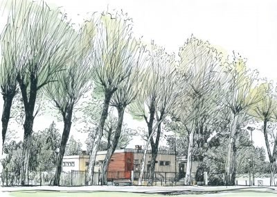 Illustrations pour l'architecture - Aquarelle - Blagnac