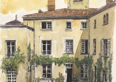 Illustrations pour l'architecture - Aquarelle - Chateau de Machy