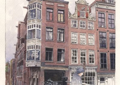 Illustrations pour l'architecture - Aquarelle - Amsterdam