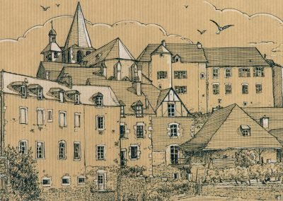 Illustrations pour l'architecture - Dessin - village